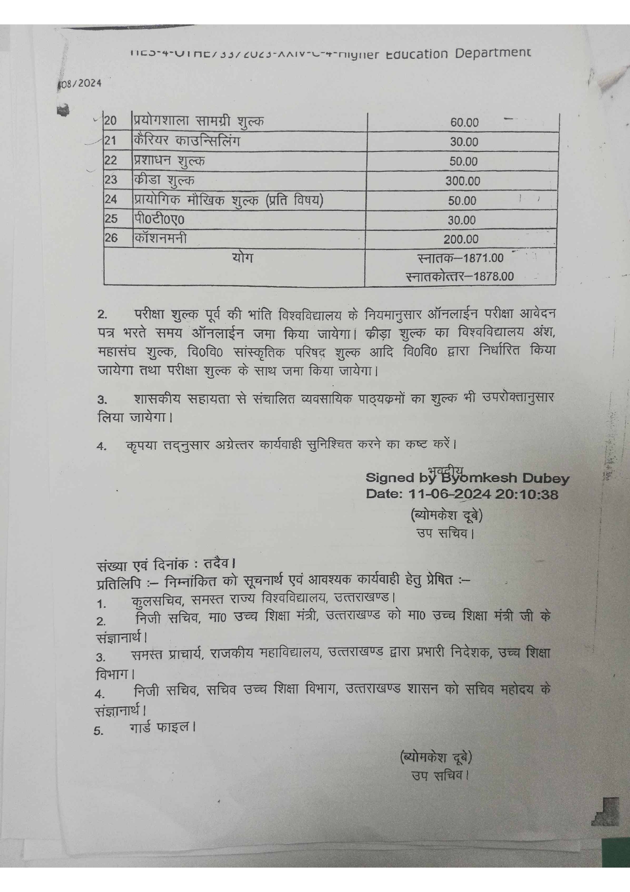 Fee Structure