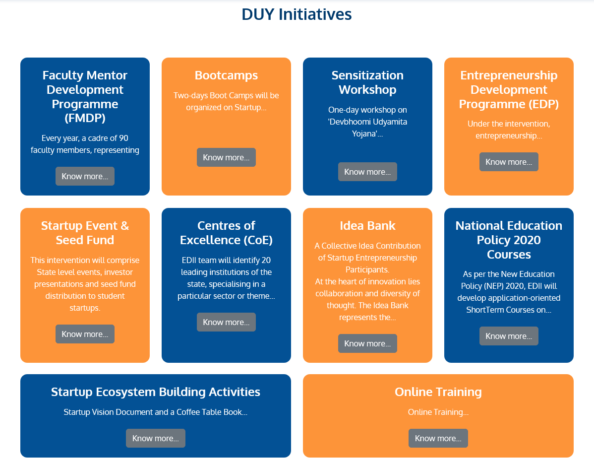 DUY Initiatives